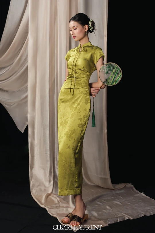 Lac Chi Dress - Trắng kem